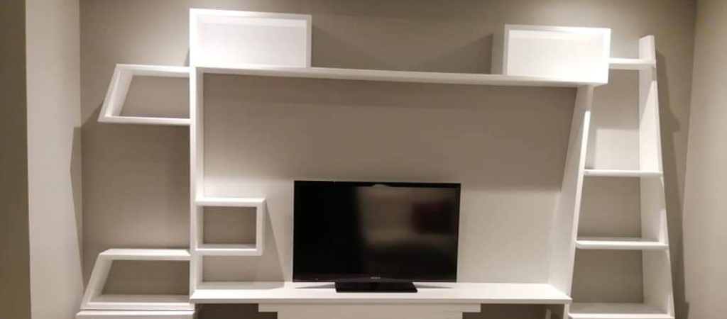 Meuble TV bibliotheque